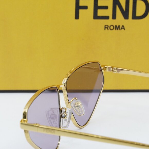 Final Price! Fendi FE40068U 30S Gold/Lilac Sunglasses - Picture 9 of 12